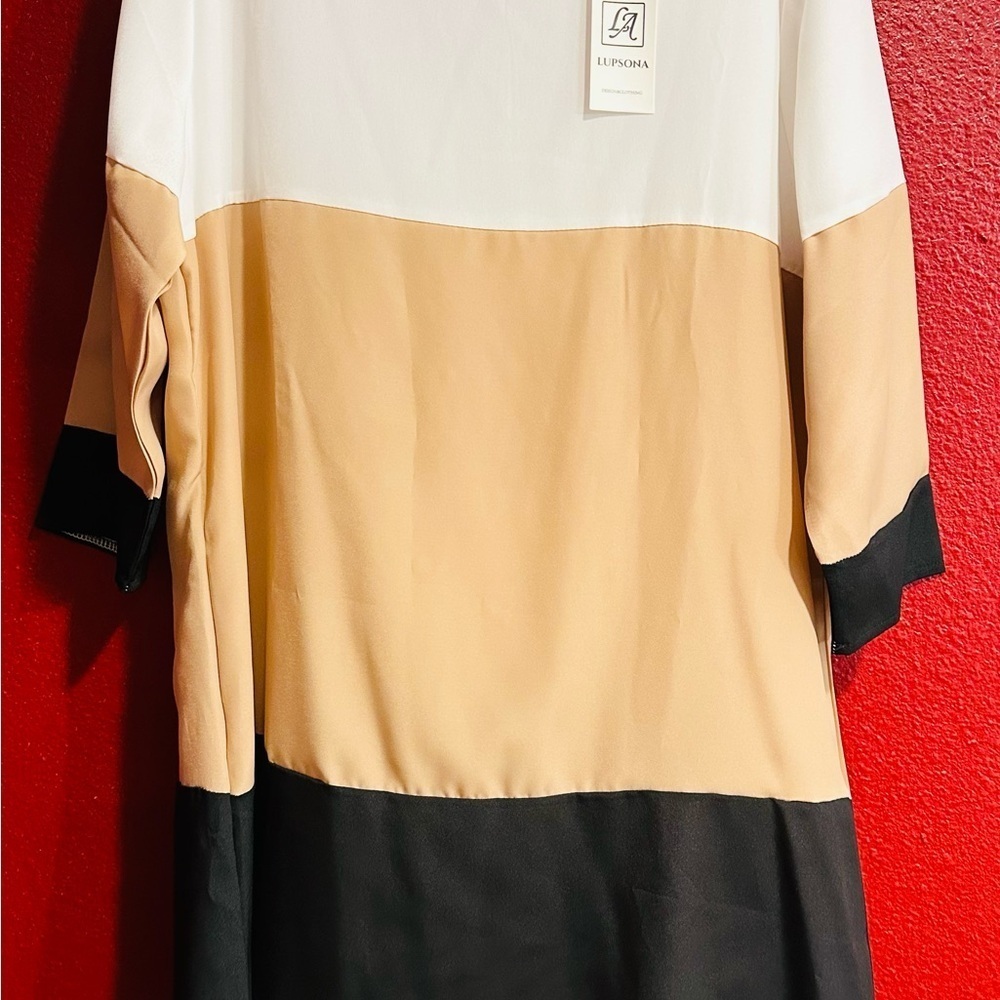 Lupsona Color Block Dress, NWT, Size XL